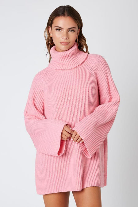 Oversized Knit Turtle Neck Sweater
