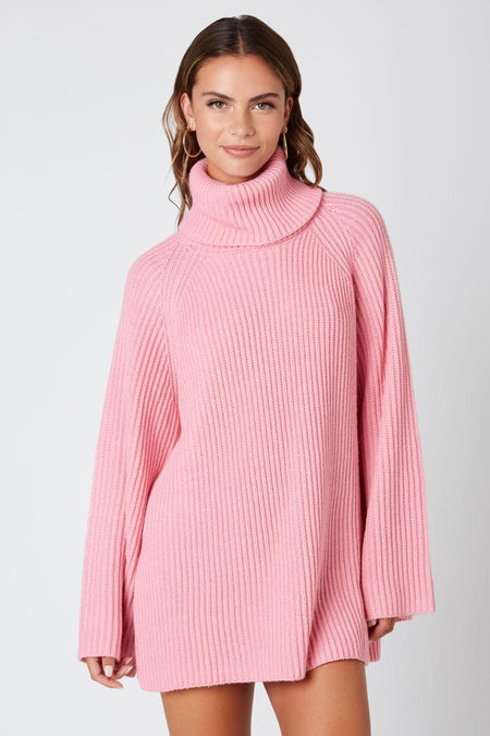 Oversized Knit Turtle Neck Sweater