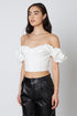 Cropped Off The Shoulder Corset Top