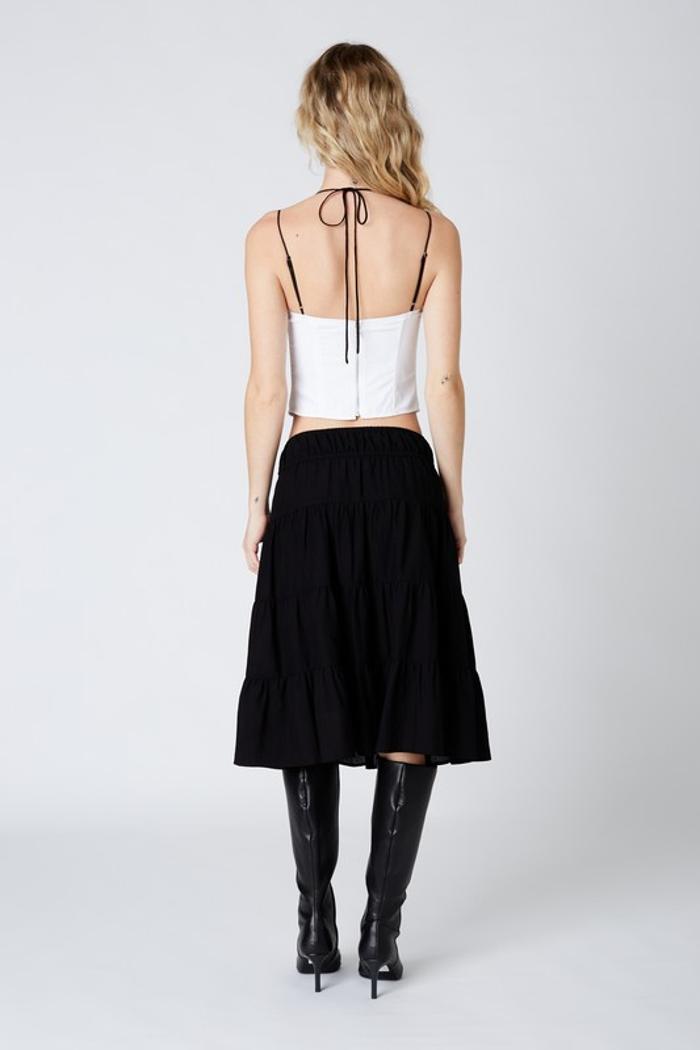 Midi Skirt With Front Ties