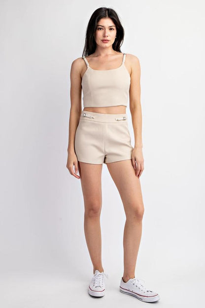 Coop Neck Woven Cami Top