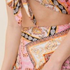 Paisley Print Strapless Crop Top