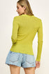 Ribbed Knit Polo Sweater