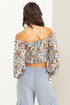 Floral Print Crop Top
