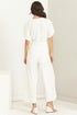 Belted Wide Leg Jumpsuit