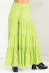 Tassel-Embellished Tiered Pants