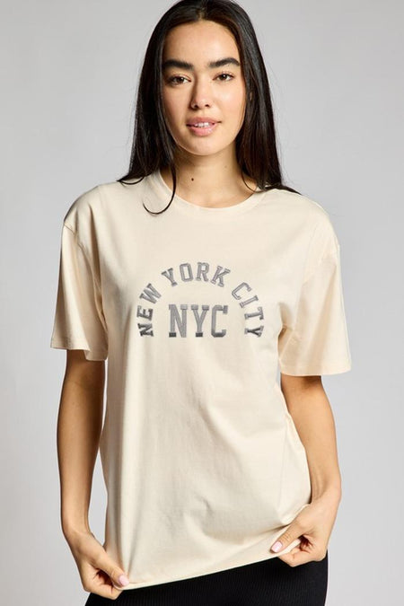 'New York City NYC' Embroidery T-shirt