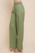 Woven Solid Long Pants